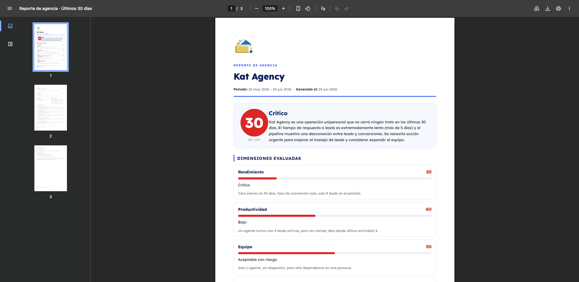 Reporte PDF